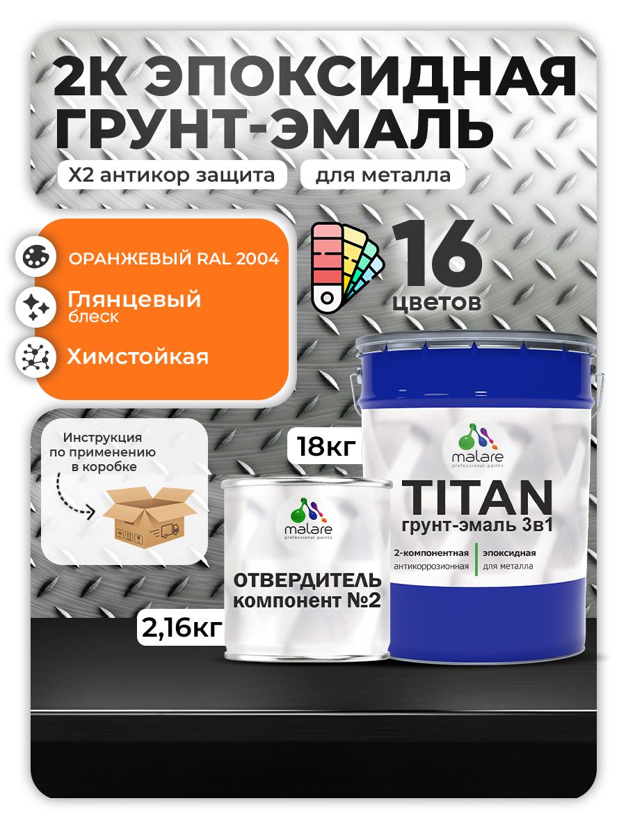 Эпоксидная грунт-эмаль для металлических поверхностей Malare TITAN