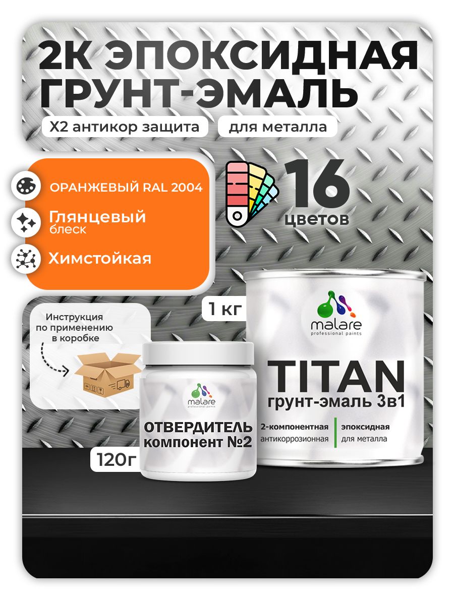 Эпоксидная грунт-эмаль для металлических поверхностей Malare TITAN