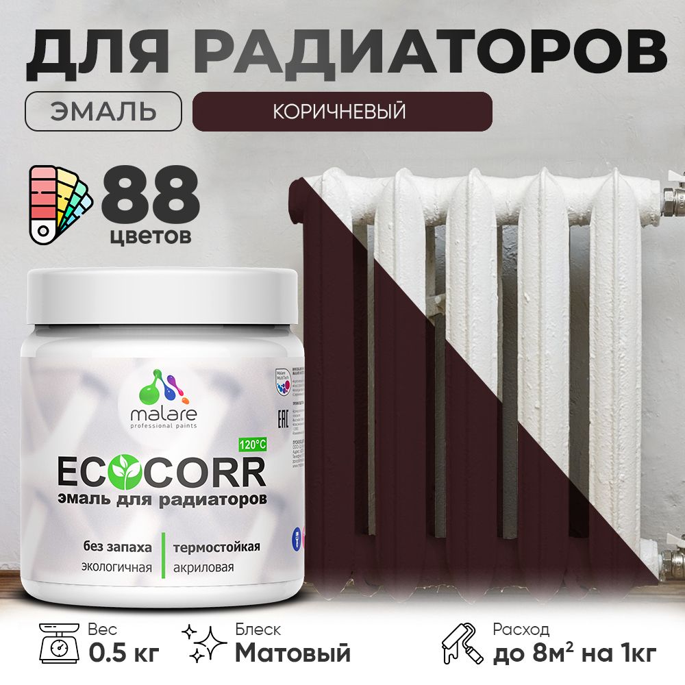 Акриловая эмаль для батарей и радиаторов Malare ECOCORR