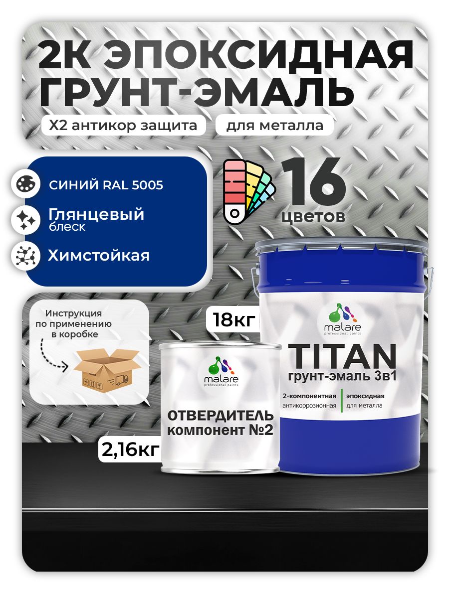 Эпоксидная грунт-эмаль для металлических поверхностей Malare TITAN