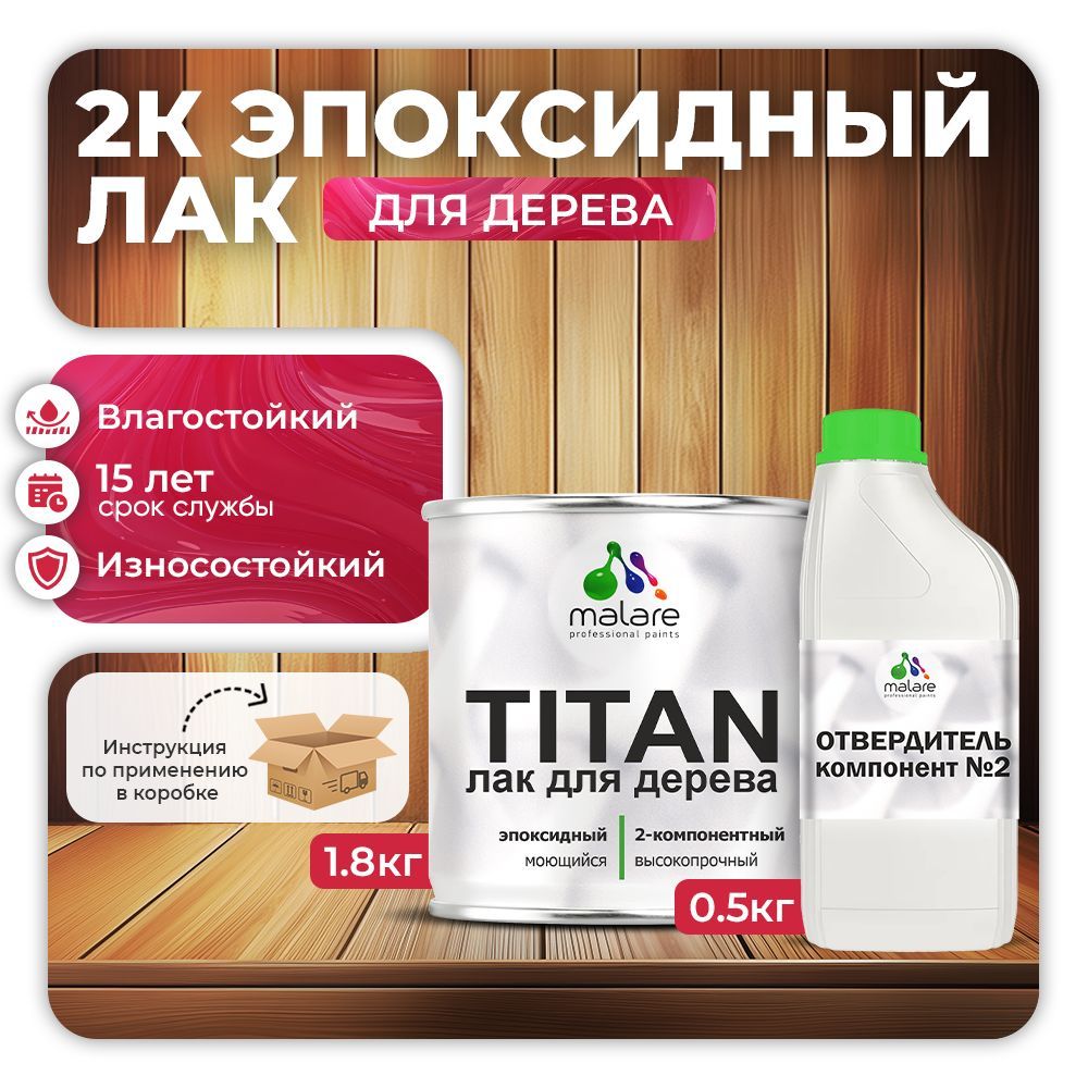 Эпоксидный лак для деревянных поверхностей Malare TITAN