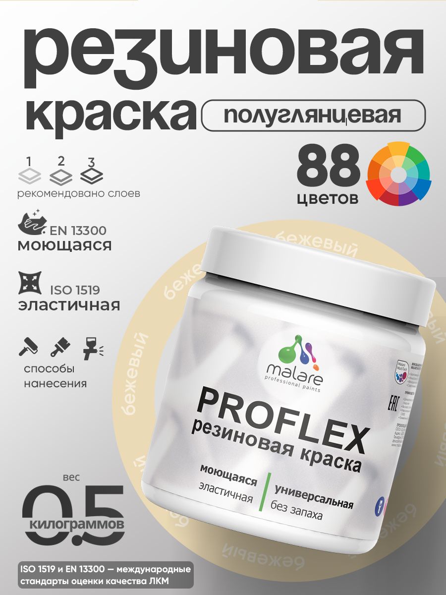 Латексная универсальная краска Malare PROFLEX