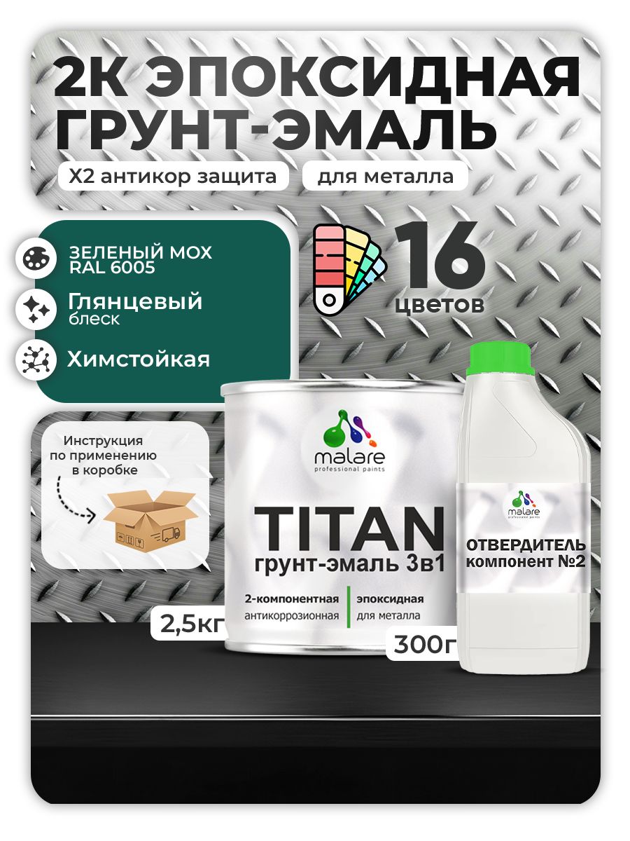 Эпоксидная грунт-эмаль для металлических поверхностей Malare TITAN