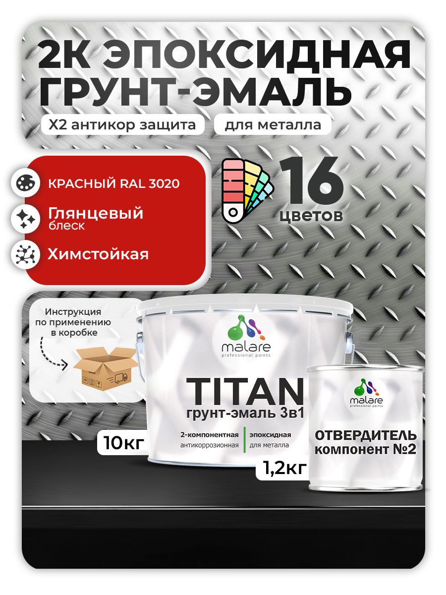 Эпоксидная грунт-эмаль для металлических поверхностей Malare TITAN