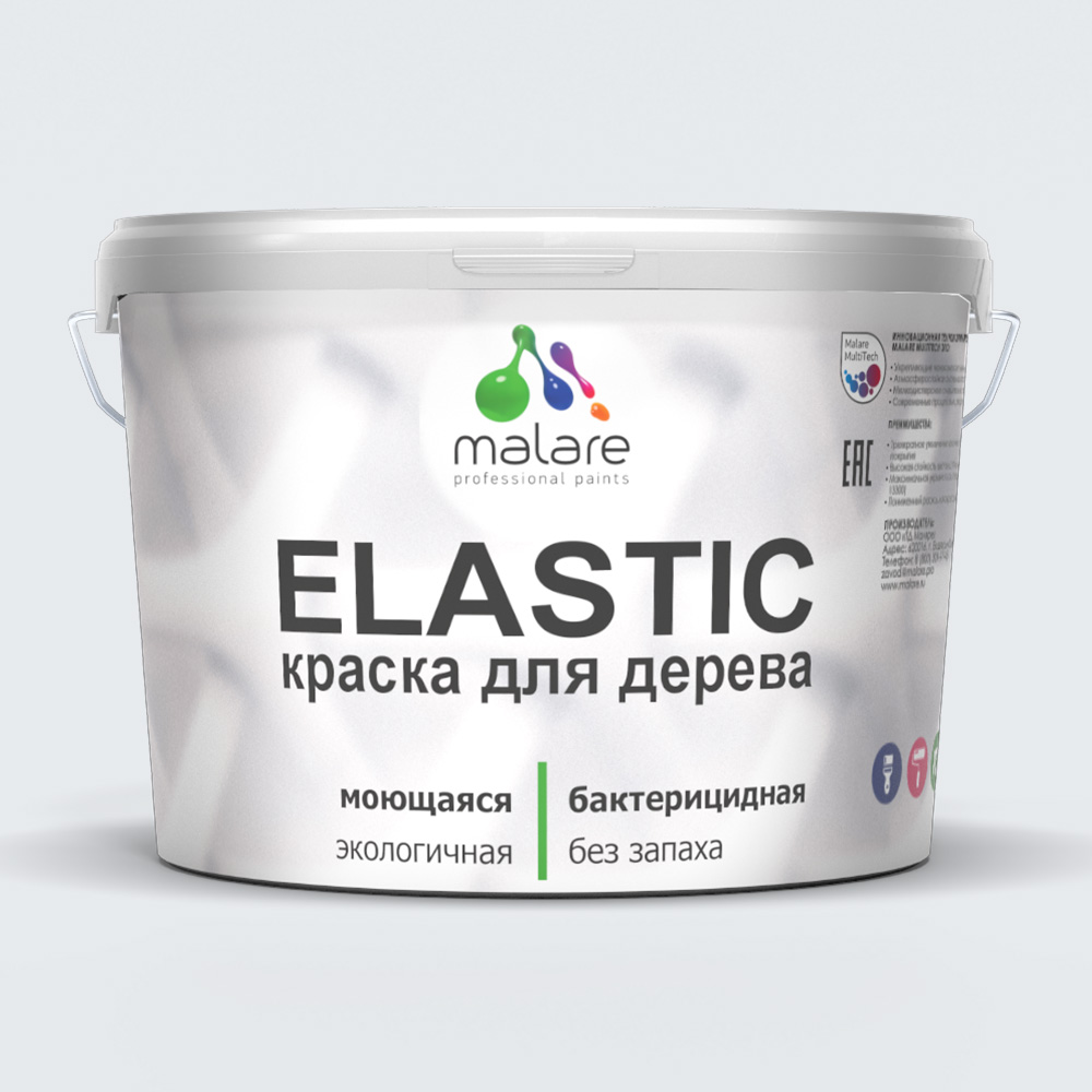 Акриловая краска для деревянных поверхностей Malare ELASTIC