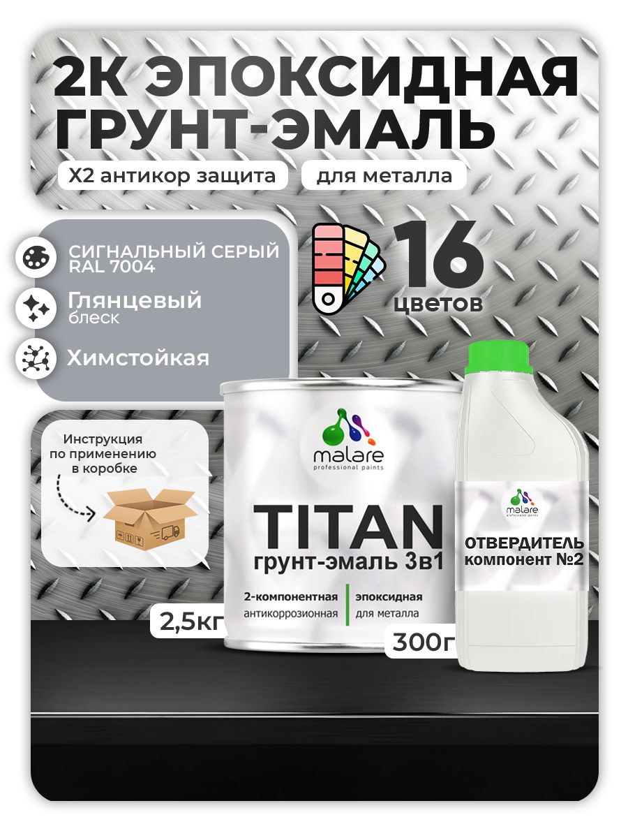 Эпоксидная грунт-эмаль для металлических поверхностей Malare TITAN