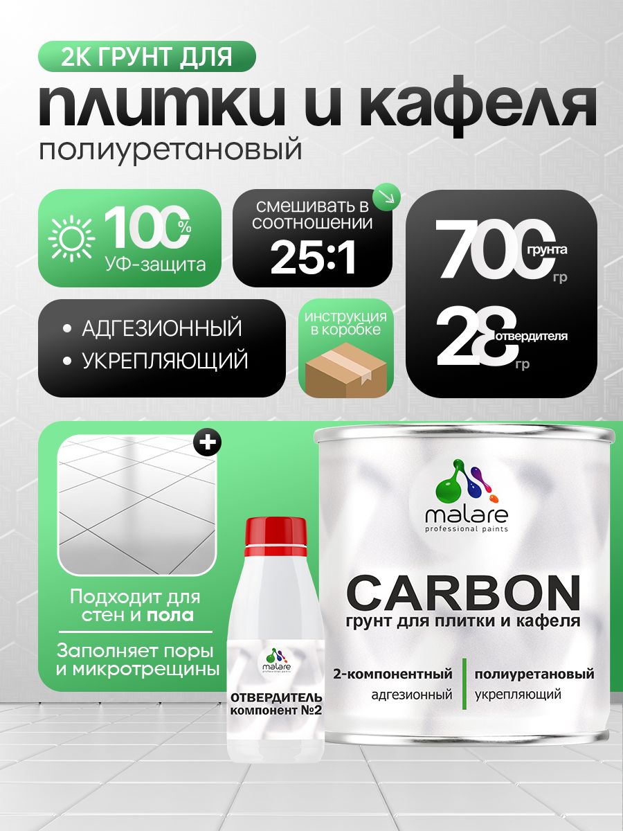Полиуретановый грунт для плитки Malare CARBON