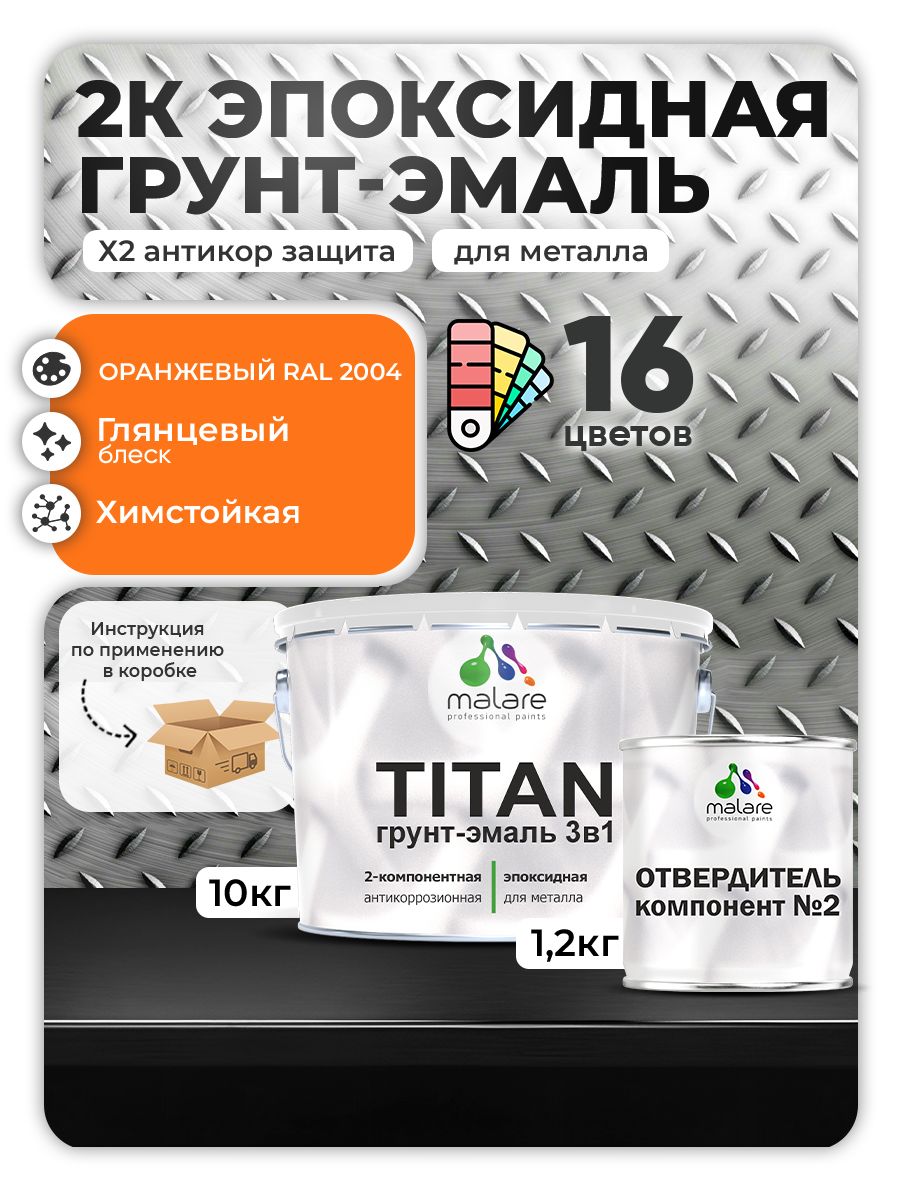 Эпоксидная грунт-эмаль для металлических поверхностей Malare TITAN