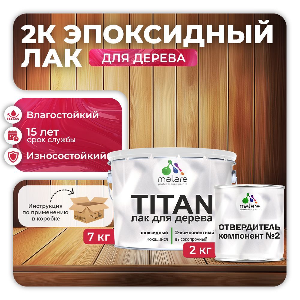 Эпоксидный лак для деревянных поверхностей Malare TITAN