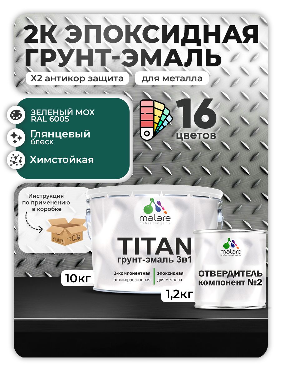 Эпоксидная грунт-эмаль для металлических поверхностей Malare TITAN