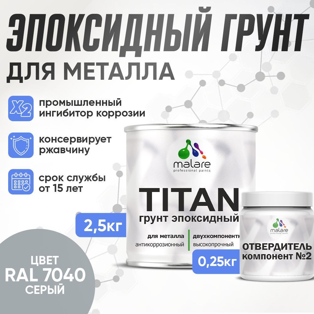 Эпоксидный грунт для металлических поверхностей Malare TITAN