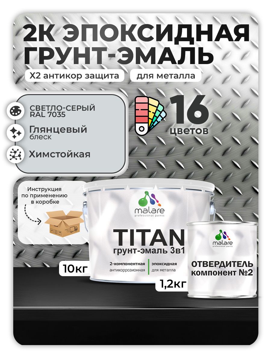 Эпоксидная грунт-эмаль для металлических поверхностей Malare TITAN