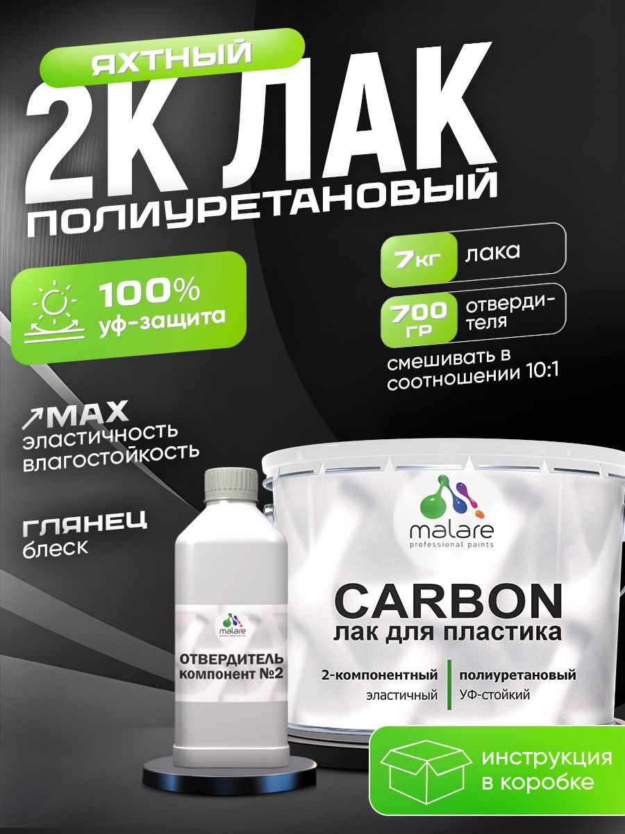 Полиуретановый яхтный лак Malare CARBON