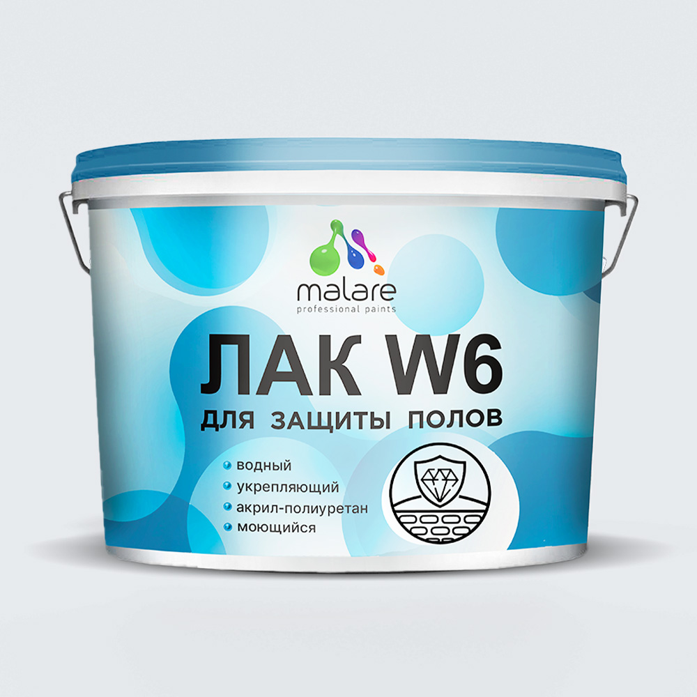 Акриловый водный лак для пола Malare