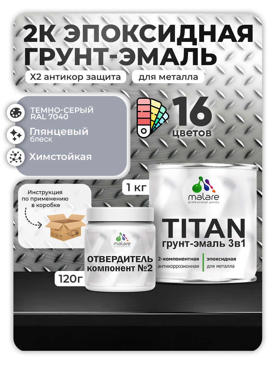 Эпоксидная грунт-эмаль для металлических поверхностей Malare TITAN