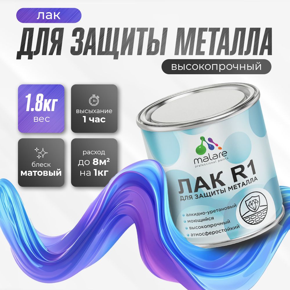 Акрил-уретановый лак для металлических поверхностей Malare