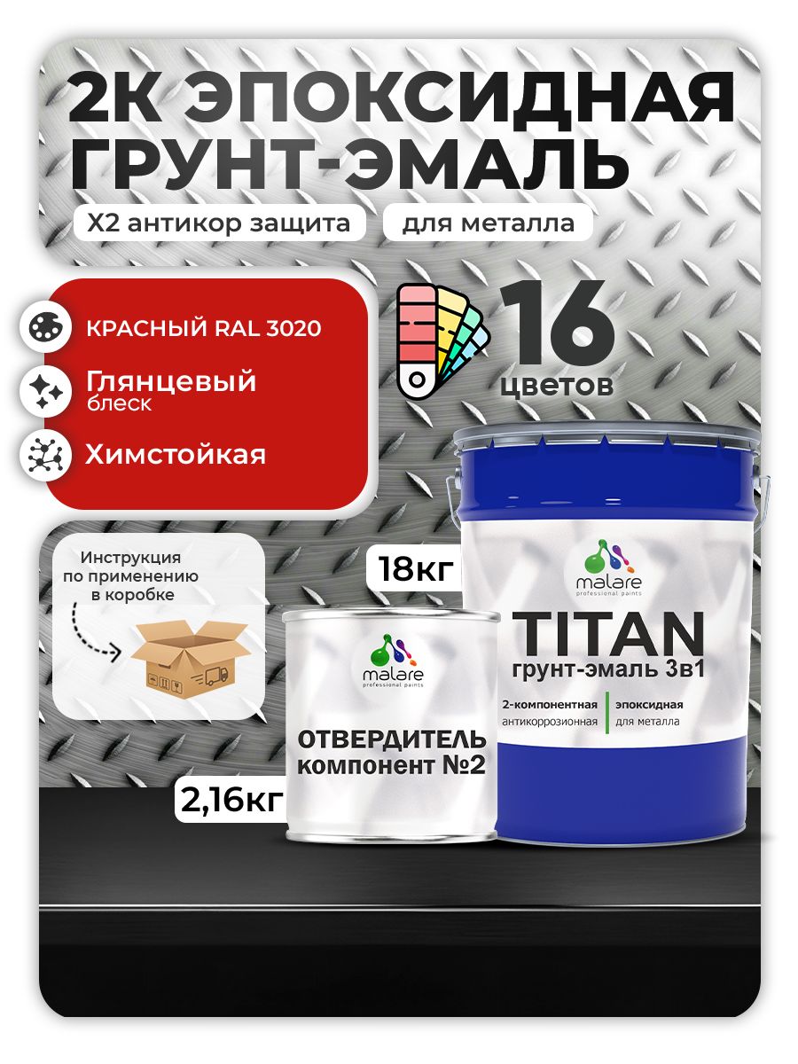 Эпоксидная грунт-эмаль для металлических поверхностей Malare TITAN