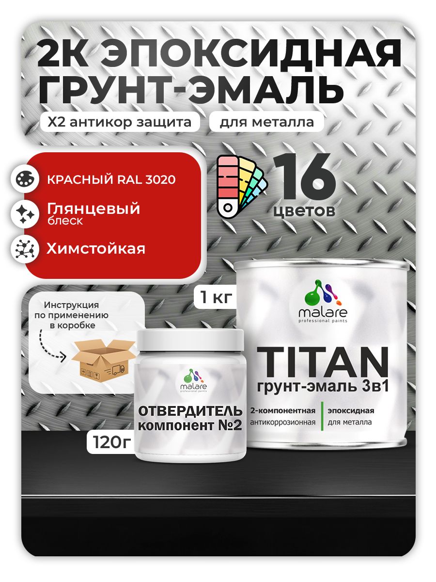 Эпоксидная грунт-эмаль для металлических поверхностей Malare TITAN