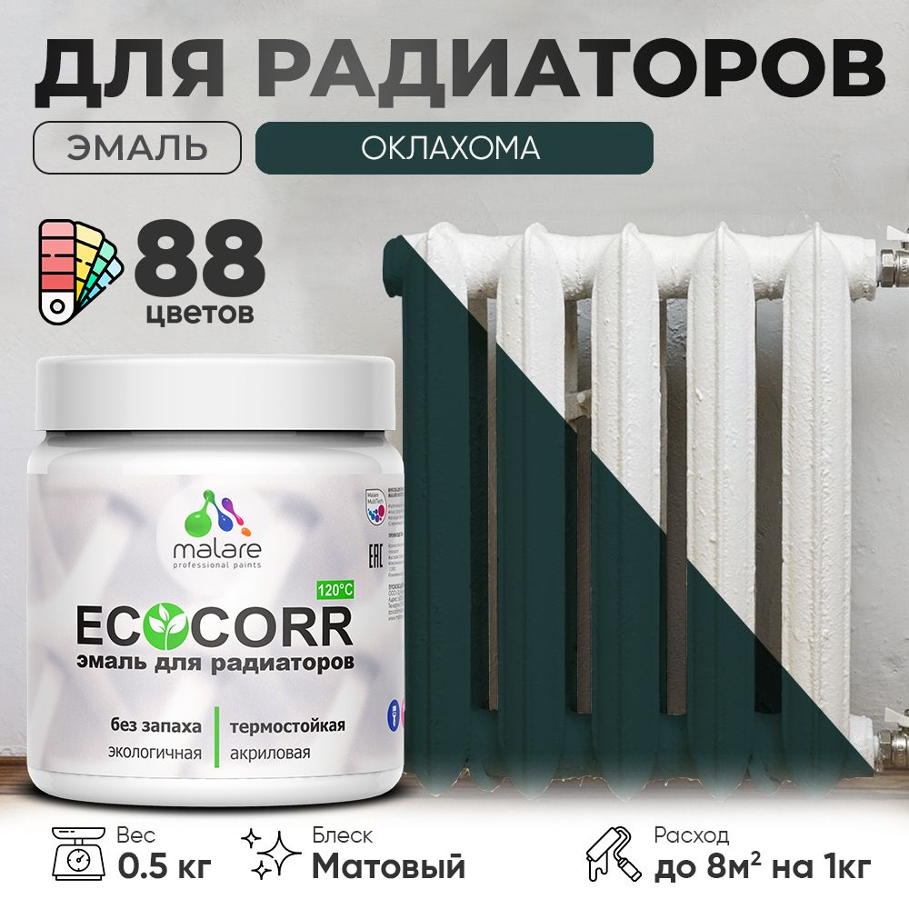 Акриловая эмаль для батарей и радиаторов Malare ECOCORR