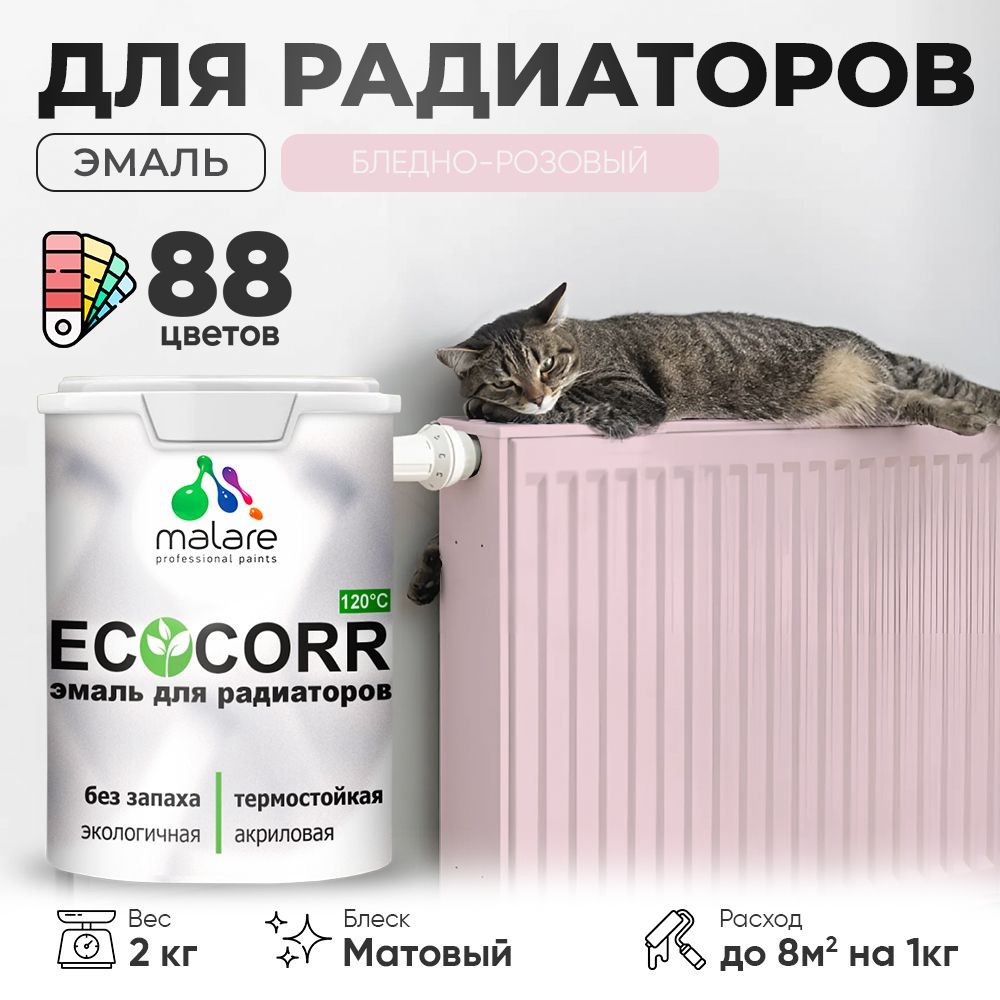 Акриловая эмаль для батарей и радиаторов Malare ECOCORR