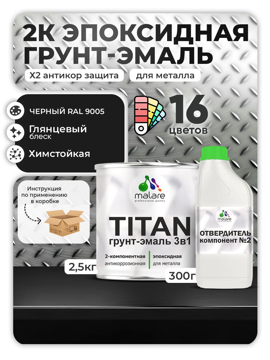 Эпоксидная грунт-эмаль для металлических поверхностей Malare TITAN