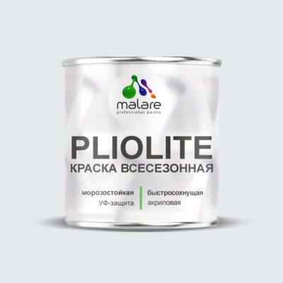 Акриловая фасадная всесезонная краска Malare PLIOLITE