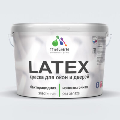 Акриловая краска для окон и дверей Malare LATEX
