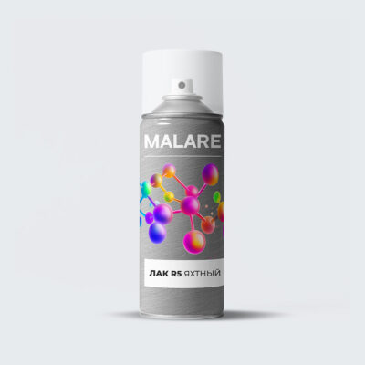 Аэрозольный акрил-уретановый яхтный лак Malare
