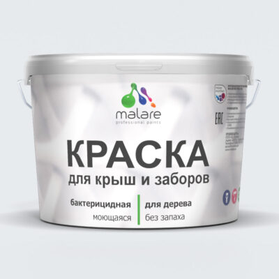 Акриловая краска для деревянных заборов Malare