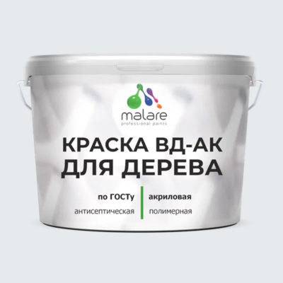 Акриловая краска для дерева Malare ГОСТ ВД-АК