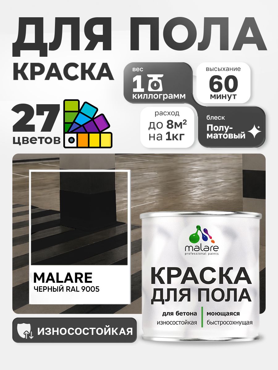 Алкидно-уретановая краска для пола Malare