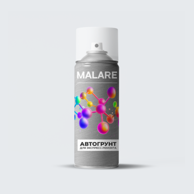Аэрозольный акриловый грунт для экспресс-ремонта автомобиля Malare