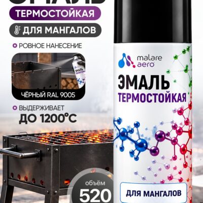 Термостойкая краска Malare для мангалов