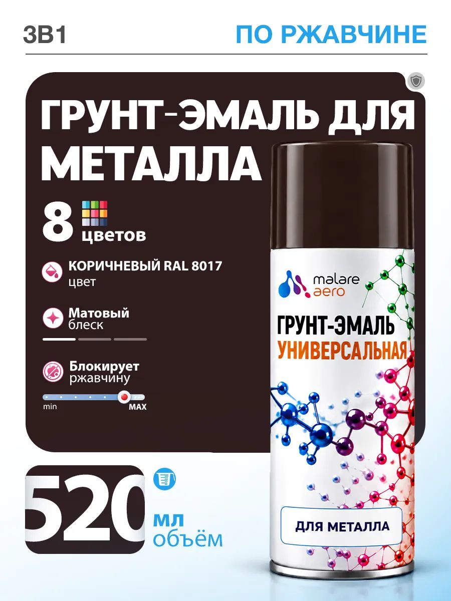 20358668896 Грунт-эмаль по ржавчине Malare краска по металлу